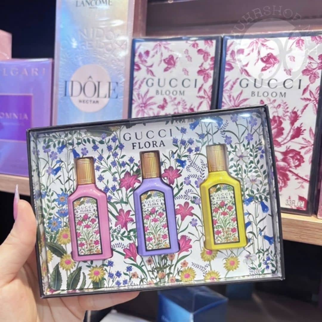 Set Nước Hoa Gucci Flora 3 Mini x 5ml